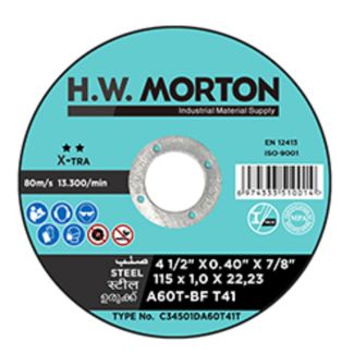 H.W.MORTON CUTTING DISC - 4.5' X 1 MM 